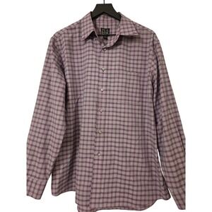 Jos A Bank Traveler's Collection Tailored Fit Long Sleeve Button‎ Down Shirt L
